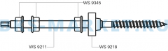 Схема винта с метрической и шурупной резьбой WS 9216 A2